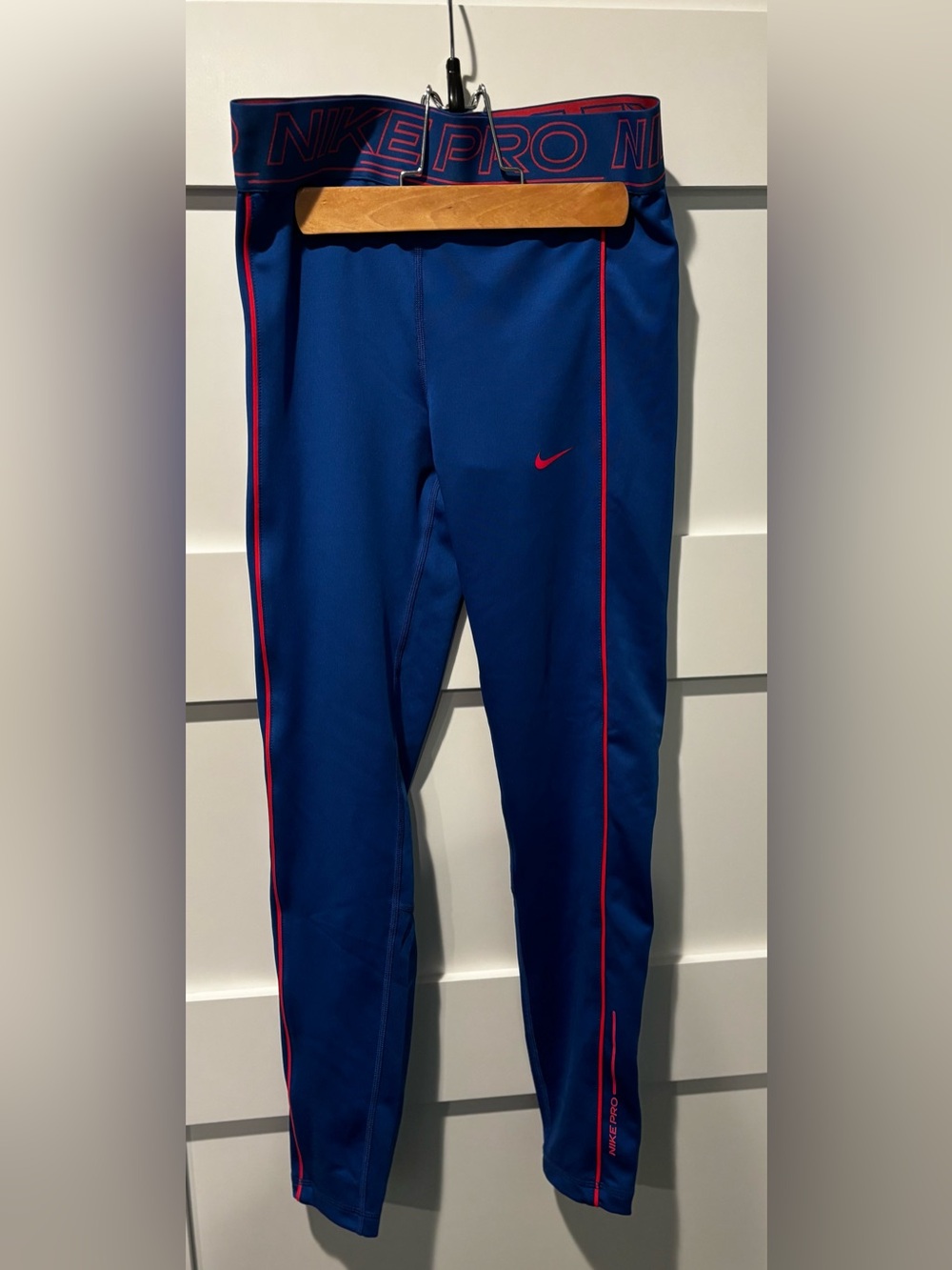 Nike Pro Dry Fit Blue Leggings Girls size large